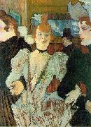 Henri de toulouse-lautrec La Goulue arriving at the Moulin Rouge oil painting on canvas